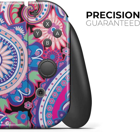 Design Skinz - متوافق مع Nintendo 3DS XL - غطاء حماية من الفينيل مقاوم للخدش وقابل للإزالة - أرجواني نابض بالحياة بيزلي V5 in Saudi Arabia