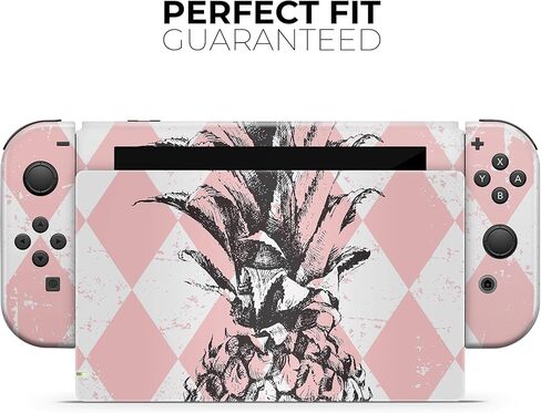 Design Skinz - Compatible with Nintendo DSi XL - Skin Decal Protective Scratch-Resistant Removable Vinyl Wrap Cover - Tropical Summer Pink Pineapple v1 in Saudi Arabia