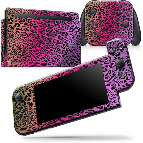 Design Skinz - Compatible with Nintendo DSi XL - Skin Decal Protective Scratch-Resistant Removable Vinyl Wrap Cover - Tropical Neon Animal Print in Saudi Arabia