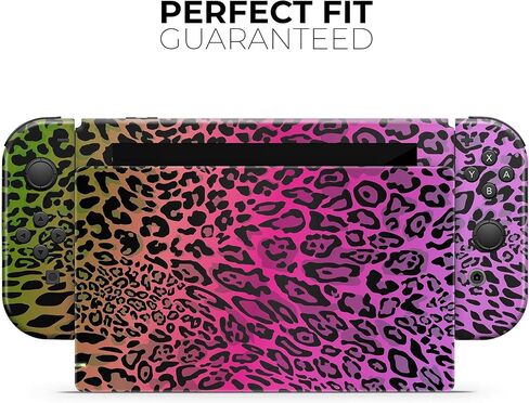 Design Skinz - Compatible with Nintendo DSi XL - Skin Decal Protective Scratch-Resistant Removable Vinyl Wrap Cover - Tropical Neon Animal Print in Saudi Arabia