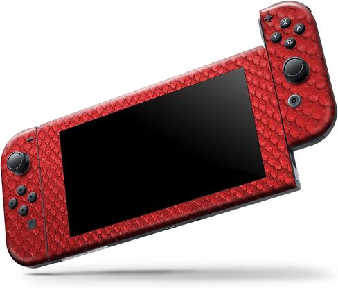 Design Skinz - متوافق مع Nintendo DSi XL - غطاء حماية من الفينيل مقاوم للخدش وقابل للإزالة - نمط جلد الثعبان الأحمر V3 in Saudi Arabia