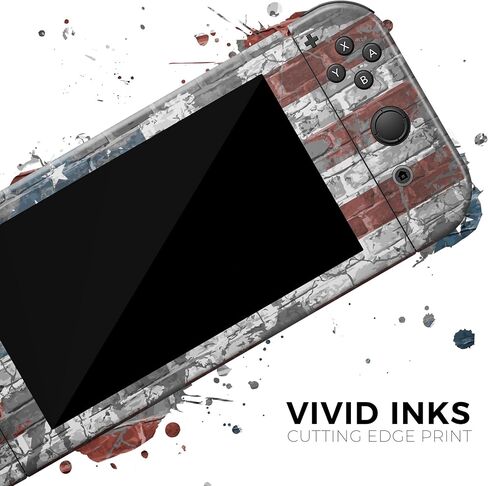 Design Skinz - Compatible with Nintendo Switch Pro Controller - Skin Decal Protective Scratch-Resistant Removable Vinyl Wrap Cover - Vintage USA Flag in Saudi Arabia