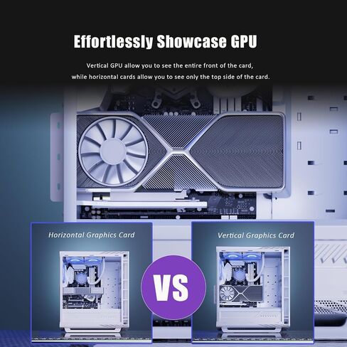 GLOTRENDS PCIe 4.0 GPU Support Bracket for 2-Slot GPU Vertical Mount, Compatible with RTX 40/30 Series and Radeon RX7000/RX6000 Series, PC Cases with Open PCI 7/8-slot Design in Saudi Arabia