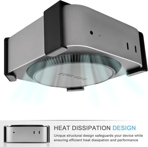 IFCASE Monitor Vesa, Under Desk, Wall Mount for Mac mini M4/M4 Pro 2024, Heat Dissipation, Anti-Scratch Design (Silver) in Saudi Arabia