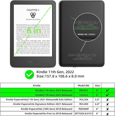 Case for 6" Kindle 11th Gen 2024/2022 - Smart Auto Sleep/Wake Cover, Tree and Flowers in Saudi Arabia