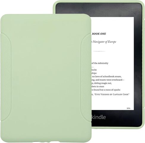 Case for All-New Kindle Paperwhite 12th Gen 2024 (7") & Kindle Colorsoft Signature Edition (7") - Lightweight, Scratch-Proof TPU Back Cover, Matcha in Saudi Arabia