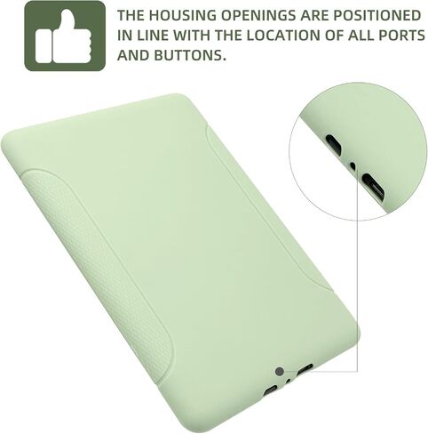 Case for All-New Kindle Paperwhite 12th Gen 2024 (7") & Kindle Colorsoft Signature Edition (7") - Lightweight, Scratch-Proof TPU Back Cover, Matcha in Saudi Arabia