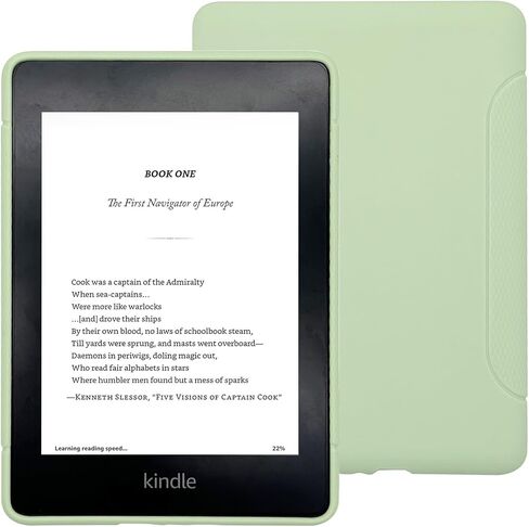 Case for All-New Kindle Paperwhite 12th Gen 2024 (7") & Kindle Colorsoft Signature Edition (7") - Lightweight, Scratch-Proof TPU Back Cover, Matcha in Saudi Arabia
