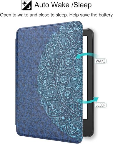 Case for 6" Kindle 11th Gen 2024/2022 - Smart Auto Sleep/Wake Cover, Tree and Flowers in Saudi Arabia