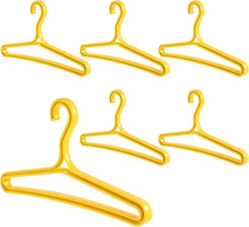 6 Packs Wetsuit Hangers for Scuba Diving & Surfing - Heavy-Duty Drysuit Hanger with Wide Shoulder Design - Black PP Plastic for Drying & Storage in Saudi Arabia