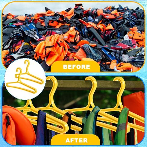 6 Packs Wetsuit Hangers for Scuba Diving & Surfing - Heavy-Duty Drysuit Hanger with Wide Shoulder Design - Black PP Plastic for Drying & Storage in Saudi Arabia