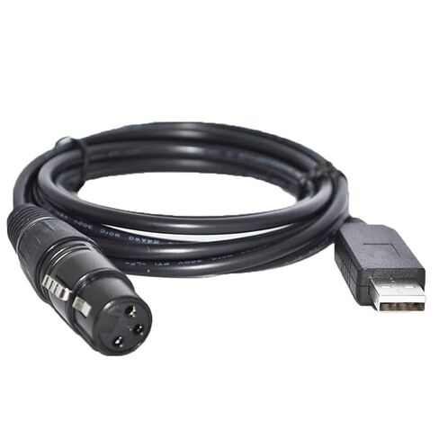 كابل محول أنثى FT232RL USB إلى RS485 3PIN 3P DMX512 DMX 512 XLR لوحدة التحكم KABLE (5 متر، XLR ذكر 2) in Kuwait