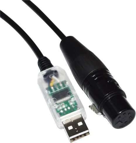 RS485 USB to DMX512 XLR 5PIN 5P Female/Male Controller KABLE(1m,5P XLR Female A) in Saudi Arabia