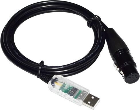 RS485 USB to DMX512 XLR 5PIN 5P Female/Male Controller KABLE(1m,5P XLR Female A) in Saudi Arabia