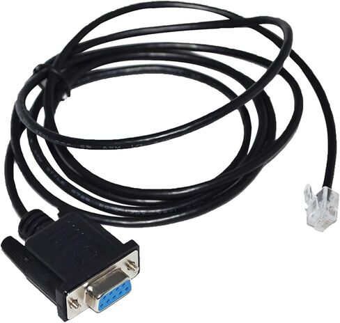 كابل ترقية تسلسلي RS232 DB9 D-SUB 9PIN إلى RJ11 RJ12 6P4C للكمبيوتر الشخصي لتسليم التحكم في وحدة التحكم KABLE (3 أمتار) in Kuwait