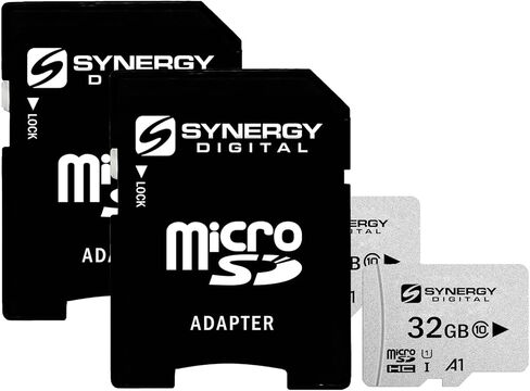 Synergy Digital 32GB Micro SDHC Secure Digital UHS-I Memory Cards, Compatible with Samsung MV900 Digital Camera - Class 10, U1, 100MB/s, 300 Series - Pack of 2 in Saudi Arabia