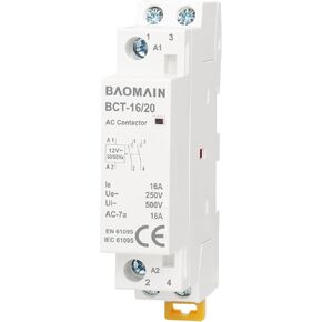 Baomain AC Contactor HC1-20/20 110V 20A 2 Pole 2NO Universal Circuit Control DIN Rail Mount in Kuwait