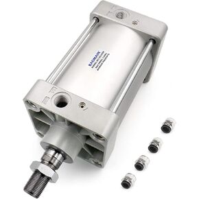 Baomain Pneumatic Air Cylinder SC 125-300 PT 1/2; Bore: 5", Stroke: 12"; Screwed Piston Rod Dual Action in Saudi Arabia