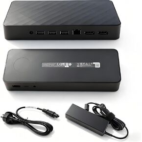 قاعدة إرساء عالمية 9 في 1 مع شاشتين (1MK33AA#ABA) متوافقة مع محطة إرساء عالمية HP (1MK33AA#ABA) USB C Hub مع 2xDP، وRJ45، وMax 90W PD، و3xUSB 2.0، و1xUSB-C in Kuwait