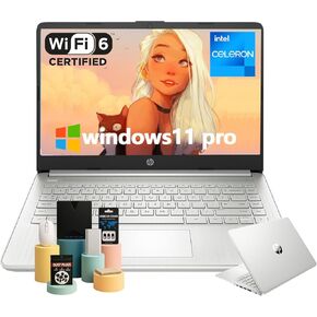 الكمبيوتر المحمول HP Student Business - محرك أقراص CD/DVD مجاني • ذاكرة سعة 16 جيجابايت • eMMC سعة 128 جيجابايت • معالج Intel رباعي النواة • شاشة عالية الدقة مضادة للتوهج مقاس 14 بوصة • رسومات Intel UHD • شاشة عالية الدقة • Win11 Pro (أسود) in Kuwait