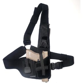 Universal 1911 Shoulder Holster for Men, Right Hand Chest Pistol Holster with Extra Storage Pouch, Adjustable Harness for Hiking, Hunting,Running in Saudi Arabia