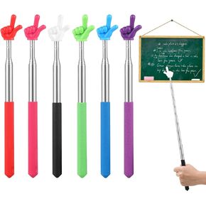 3 Pcs Pointer Finger Stick, Multipurpose Teacher Pointer Stick, Extendable Classroom Pointer and Finger Pointer Stick for School Presentations & Interactive Learning (Red Black Blue) in Saudi Arabia