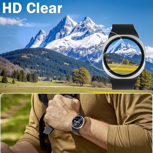 Simpeak 5-Pack Screen Protector Compatible with Samsung Galaxy Watch 8 44mm (2025 Released Only) Smartwatch, 9H Hardness Tempered Glass Protective Film, Anti-Scratch, Sensitive Touch in Saudi Arabia