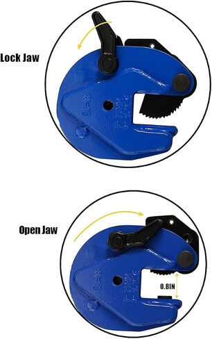 TOUGHER Vertical Plate Clamp, 4400lbs/2T Plate Lifting Clamp Jaw Opening up to 1.3 inch, for Lifting and Transporting in Kuwait