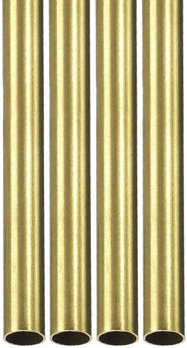 أنبوب نحاسي DTGN 5 مم × 0.25 مم × 300 مم (ODxWall TxL) - 4 عبوات - جيد لإطار ديكور DIY لمعدات الآلات - أنابيب معدنية مستديرة in Kuwait