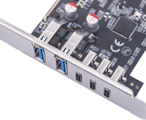 USB PCIE Card 2Port USB3.2 A + 3Port Type C 10Gbps Expansion Card PCIExpress 4 Hubs Adapter Multipliers A and C Port in Saudi Arabia