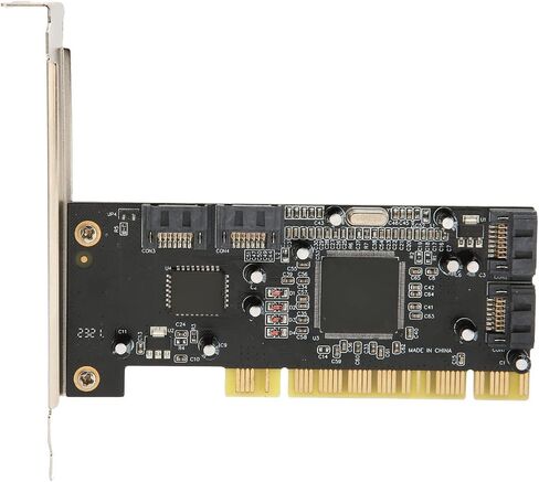 بطاقة Dpofirs PCI إلى 4 منافذ، بطاقة توسيع وحدة التحكم مع 4 قنوات مستقلة، معدل نقل 1.5 جيجابت في الثانية، لـ SSD HDD Wind 7 8 10 in Saudi Arabia