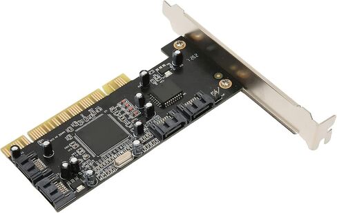بطاقة Dpofirs PCI إلى 4 منافذ، بطاقة توسيع وحدة التحكم مع 4 قنوات مستقلة، معدل نقل 1.5 جيجابت في الثانية، لـ SSD HDD Wind 7 8 10 in Saudi Arabia