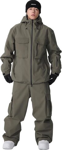YEEFINE Men's&Women's Ski Suit Two Pieces Snowsuits Waterproof Snowboard Suits Outdoor Winter Ski Jacket and Pants in Saudi Arabia