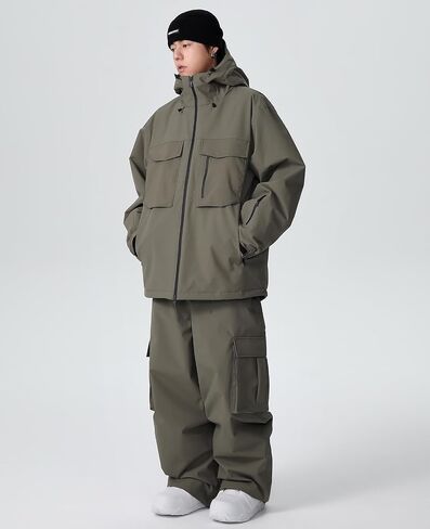YEEFINE Men's&Women's Ski Suit Two Pieces Snowsuits Waterproof Snowboard Suits Outdoor Winter Ski Jacket and Pants in Saudi Arabia