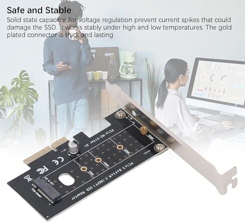 PCI Express NVMe، محول Serial ATA M.2 SSD مع فتحة SSD خلفية وأمامية، بطاقة SSD 32 جيجابت في الثانية لمفتاح B مفتاح M مفتاح BM 2230 2242 2260 2280 22110، قرص الحالة الصلبة in Kuwait