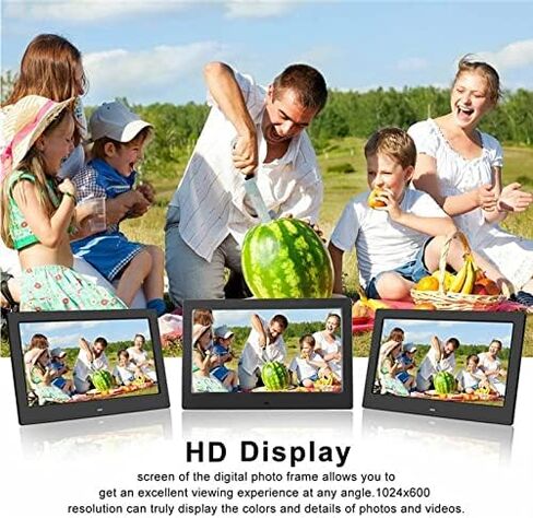 15-inch Digital Photo Frame with LED HD Screen, Remote Control, Calendar, Alarm Clock, Music and Video Playback Functions. in Saudi Arabia