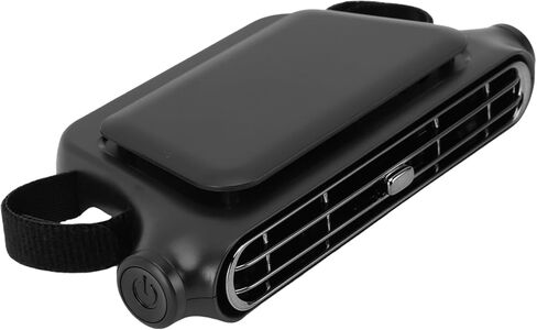 مروحة سيارة بدون شفرات، مسند رأس USB قابل للتعديل، مروحة تبريد للمقعد الخلفي - مصممة للجزء الأمامي والخلفي - مادة ABS (أسود) in Kuwait