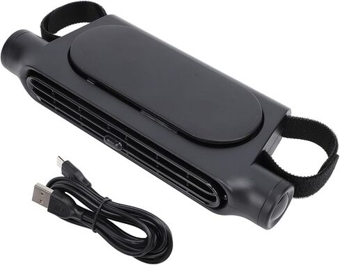 مروحة سيارة SUNGOOYUE USB خالية من الشفرة 3 سرعات قابلة للتعديل ومروحة مسند رأس هادئة للمستخدمين الأمامي والخلفي في السيارة (بيج) in Kuwait