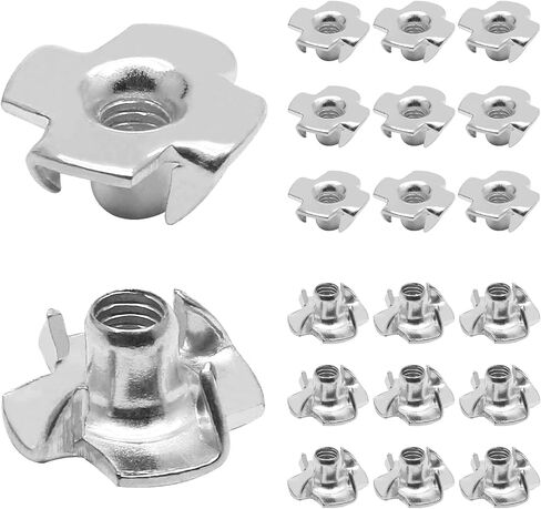 M4 x 7mm T-Nuts, Four Pronged Nut, Pack of 50 in Kuwait