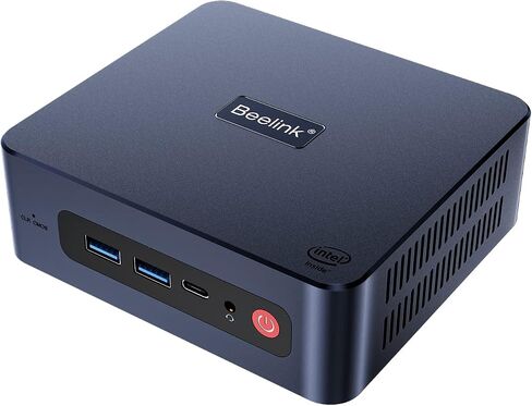 كمبيوتر Beelink Mini - الجيل 112 Intel N5105 (يصل إلى 2.9 جيجا هرتز)، 16 جيجا DDR4، 500 جيجا SSD، 4K ثلاث شاشات عرض، WiFi 5، BT 4.0، شبكة LAN مزدوجة 1000 ميجا بت في الثانية - كمبيوتر مكتبي صغير منخفض الطاقة in Kuwait