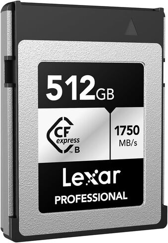 Lexar LCXEXSL512G-RNENG CFexpress Type B Silver Series Memory Card 512GB Bundle with Lexar CFexpress Type B/SD USB 3.2 Gen 2 Card Reader in Saudi Arabia