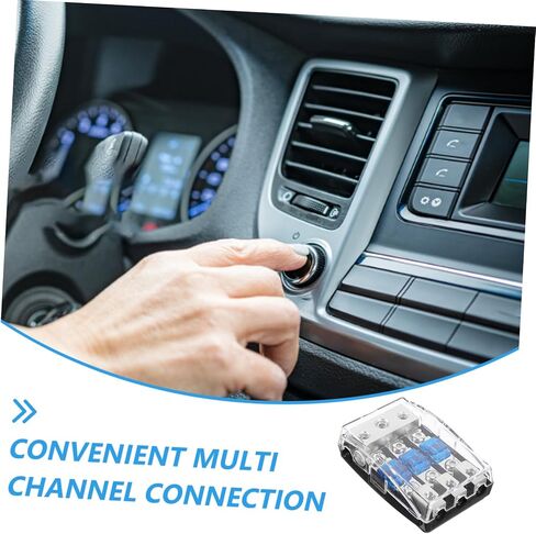 Way Car Audio Power Distribution Block with Fuse Protection Plastic and Iron Construction Easy Installation for Automotive Electrical Circuit Safety and Audio Splitter Applications in Saudi Arabia