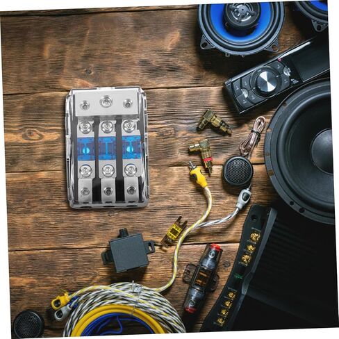 Way Car Audio Power Distribution Block with Fuse Protection Plastic and Iron Construction Easy Installation for Automotive Electrical Circuit Safety and Audio Splitter Applications in Saudi Arabia