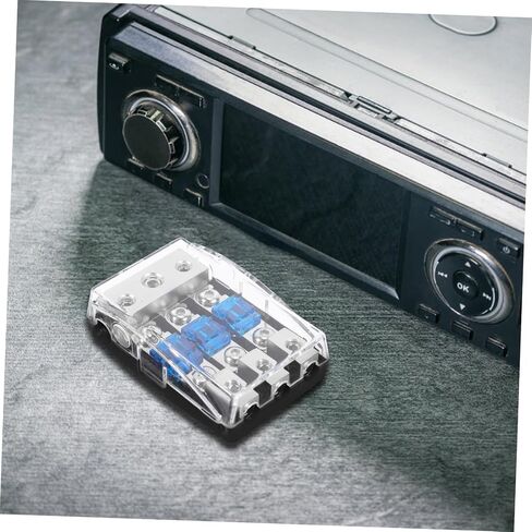 Way Car Audio Power Distribution Block with Fuse Protection Plastic and Iron Construction Easy Installation for Automotive Electrical Circuit Safety and Audio Splitter Applications in Saudi Arabia