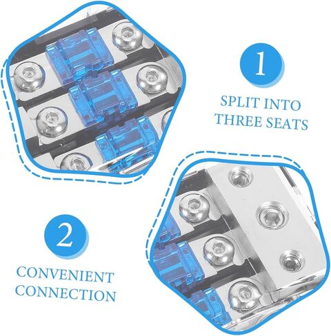 Way Car Audio Power Distribution Block with Fuse Protection Plastic and Iron Construction Easy Installation for Automotive Electrical Circuit Safety and Audio Splitter Applications in Saudi Arabia