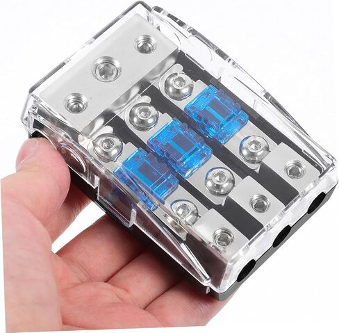 Way Car Audio Power Distribution Block with Fuse Protection Plastic and Iron Construction Easy Installation for Automotive Electrical Circuit Safety and Audio Splitter Applications in Saudi Arabia