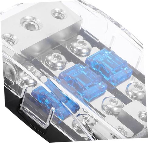 Way Car Audio Power Distribution Block with Fuse Protection Plastic and Iron Construction Easy Installation for Automotive Electrical Circuit Safety and Audio Splitter Applications in Saudi Arabia