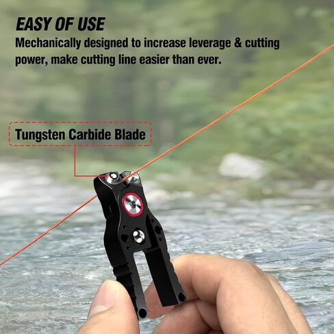 Fishing Line Cutter with Retractable Buckles, Tungsten Carbide Blade for Smooth, Corrosion-Resistant Cuts on Braid, Mono and Fluoro Lines. in Saudi Arabia