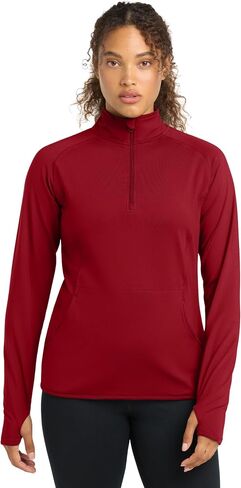 SPORT-TEK Women's Sport-Wick Stretch Quarter Zip Pullover in Saudi Arabia