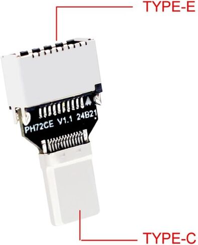 محول USB3.2 Type-C ذكر إلى Type-E أنثى بسرعة 20 جيجابت في الثانية لحالة الكمبيوتر محول أمامي من النوع E لتوسيع اللوحة الأم للكمبيوتر فضي وأسود 500459792 in Saudi Arabia